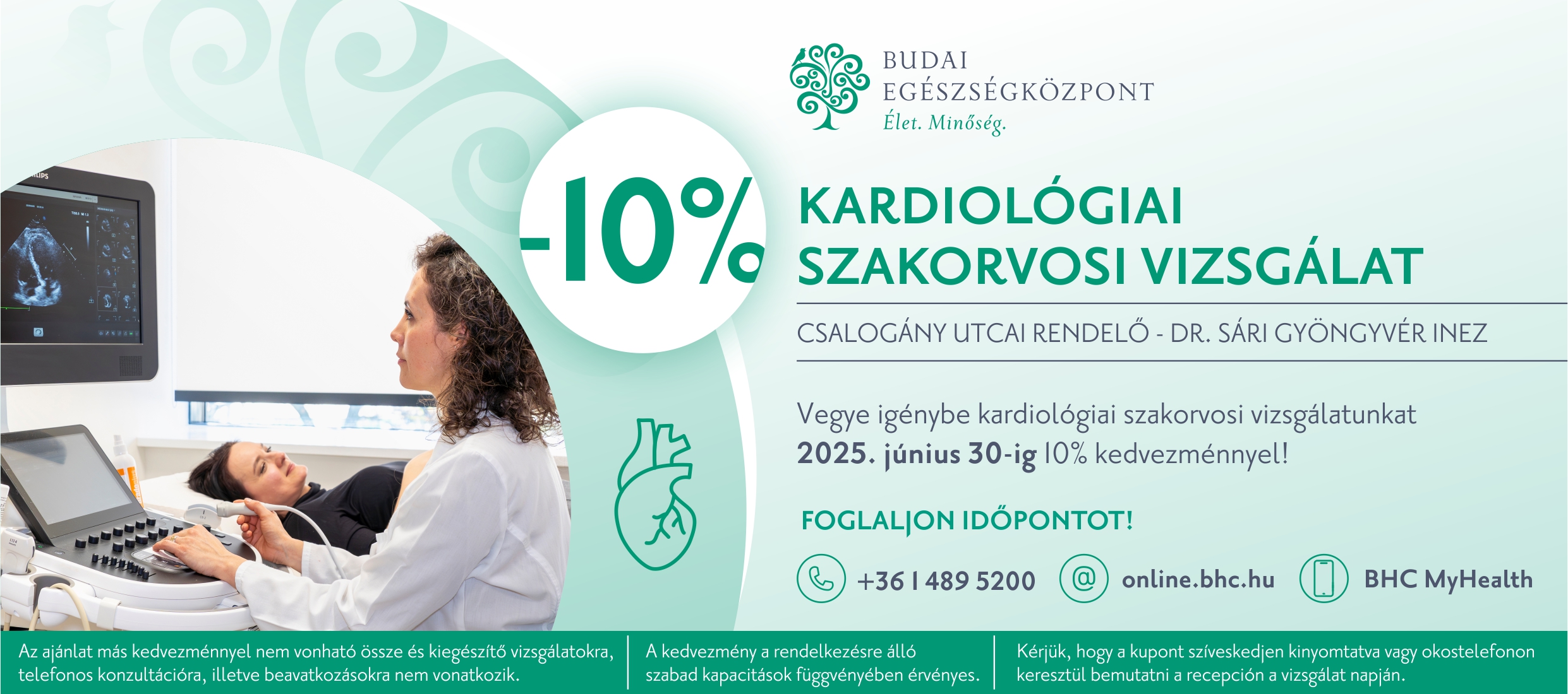 Kedvezményes kardiológiai vizsgálat - Budai Egészségközpont