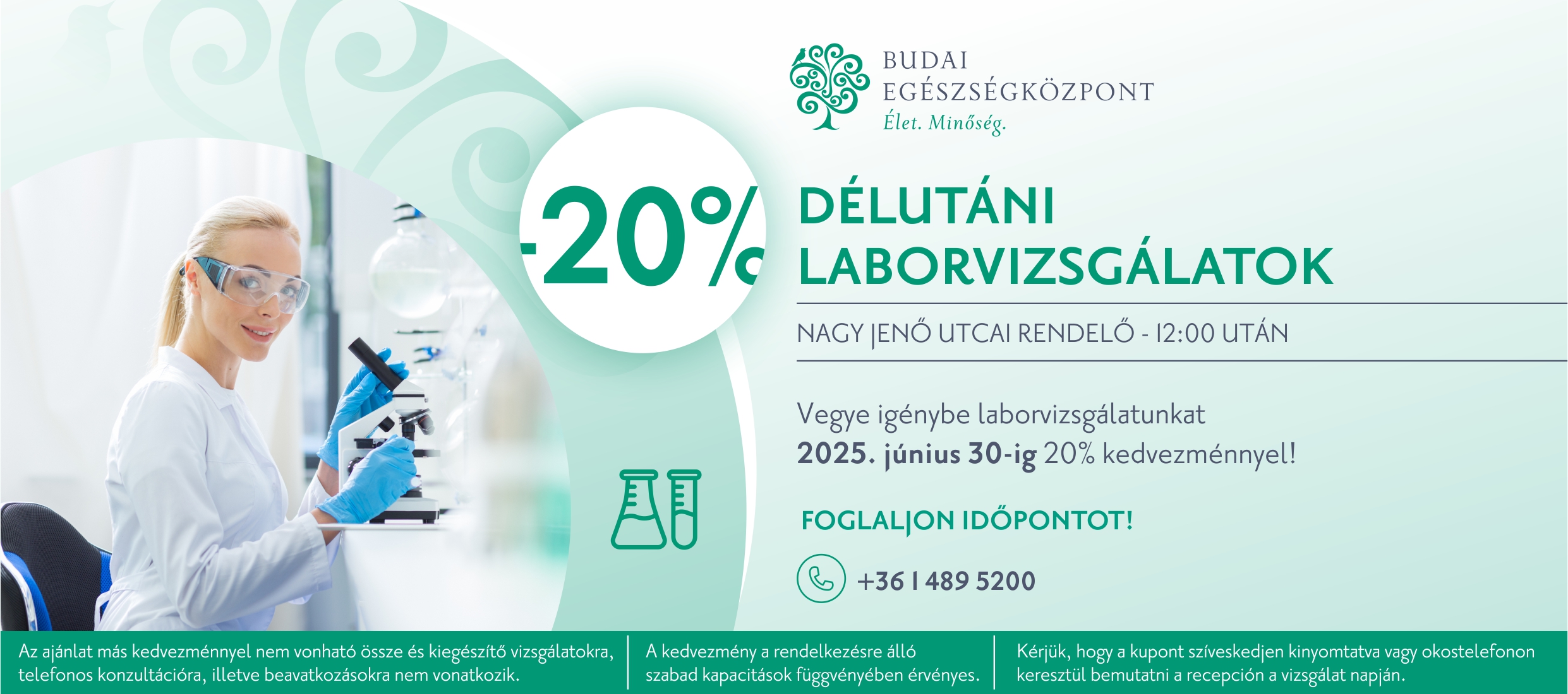 Kedvezményes laboratóriumi vizsgálat - Budai Egészségközpont