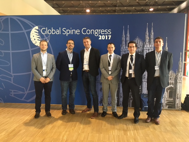 Az Országos Gerincgyógyászati Központ delegációja a Global Spine Kongresszuson, Milánóban. 